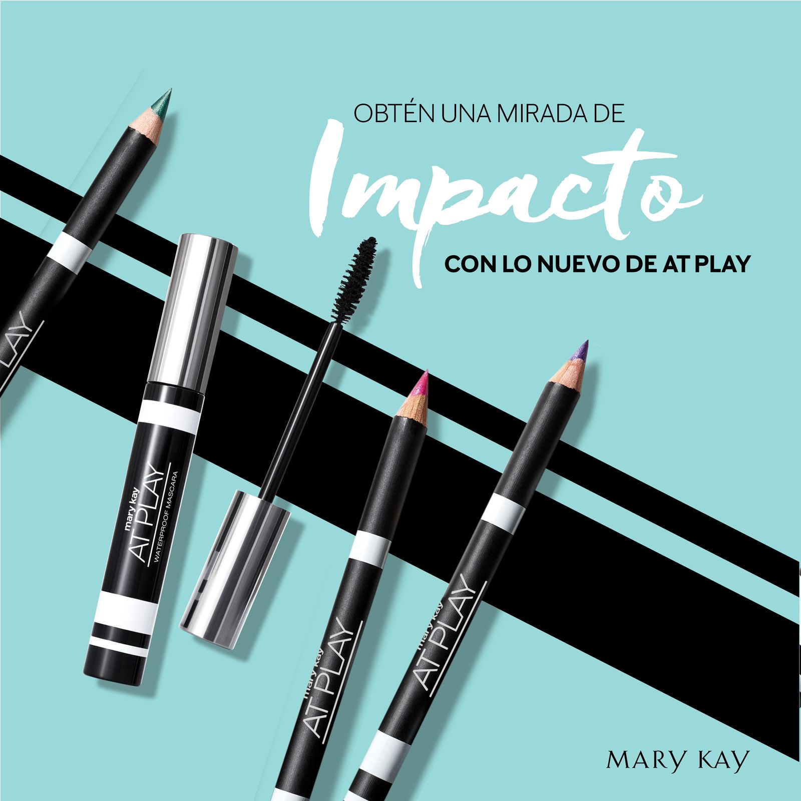 ¡Destaca tu mirada! Máscara para Pestañas a Prueba de Agua Mary Kay At Play 7g - Volumen y Definición Duradera