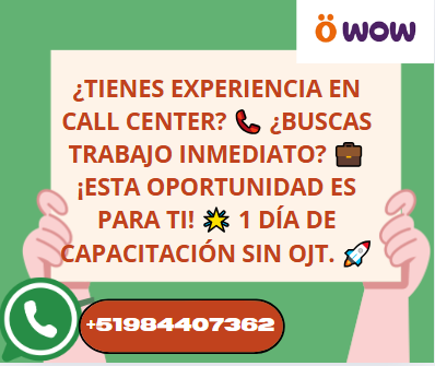 Ejecutivo de ventas -Call center