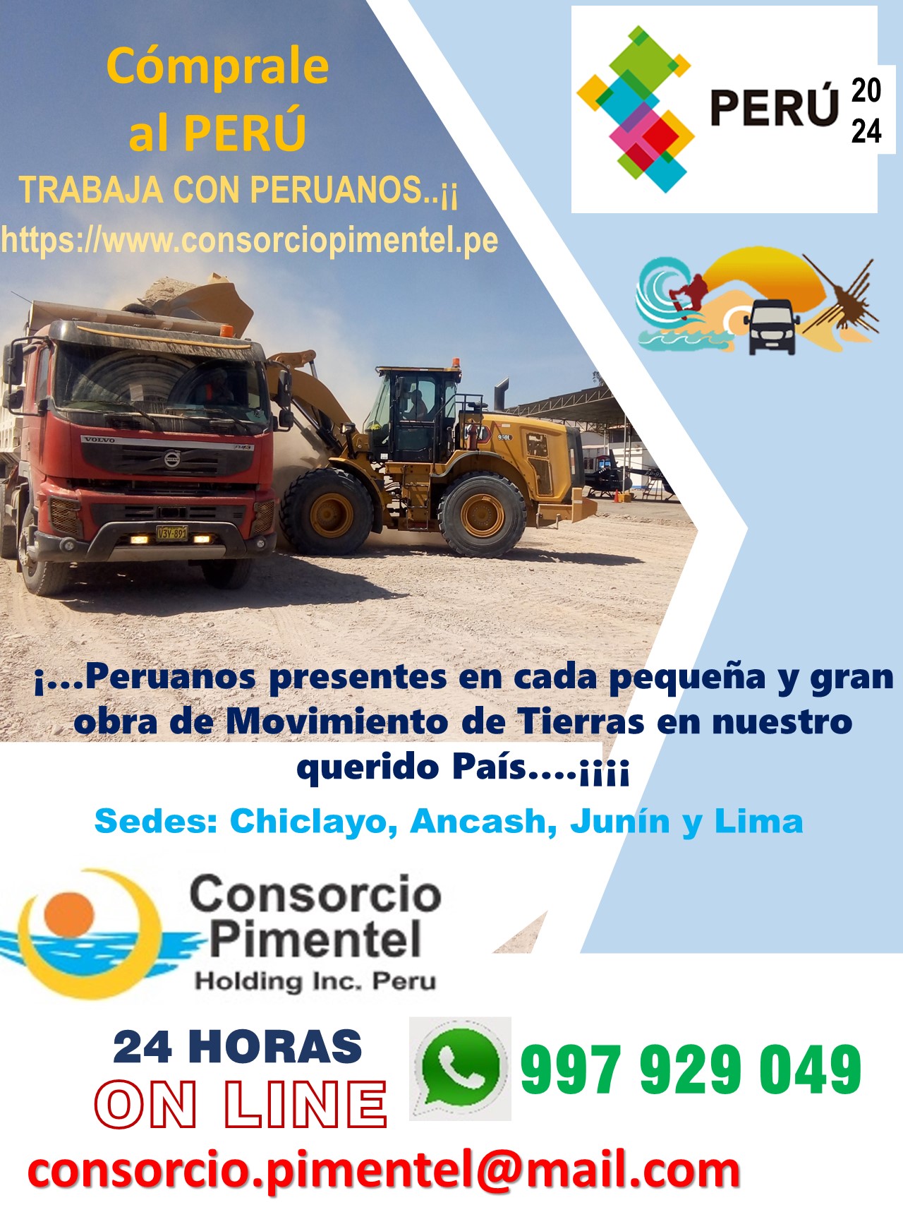 Demoliciones Excavaciones Movimiento de Tierras Masivos – Alquiler de Maquinaria Pesada Perú 2025