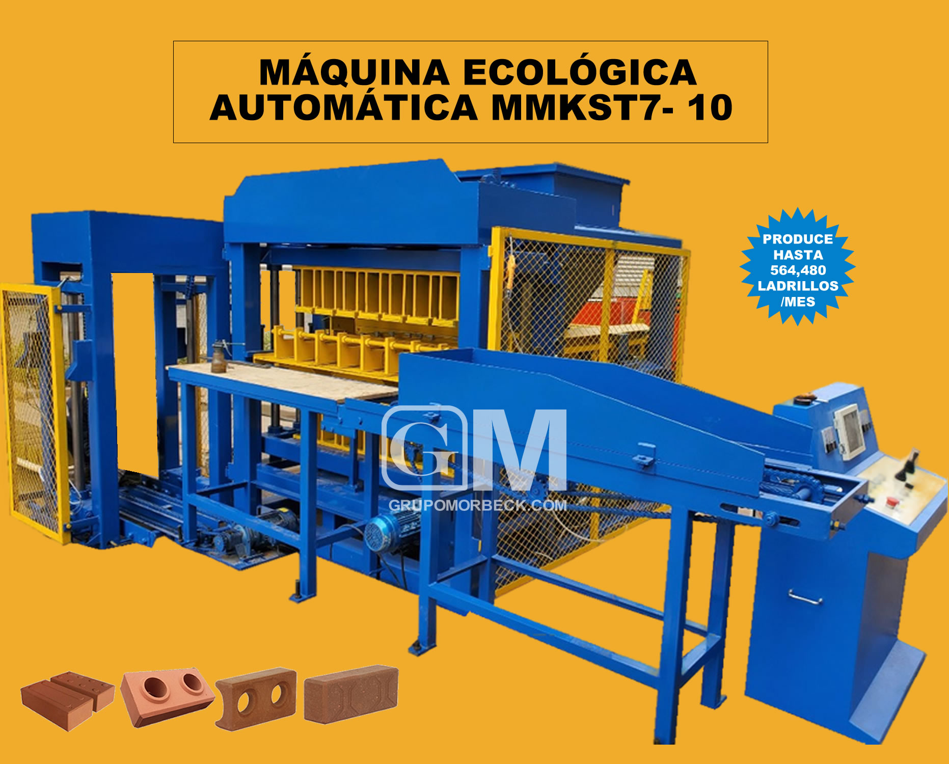 Máquinas Ecológica para fabricar ladrillos de arcilla