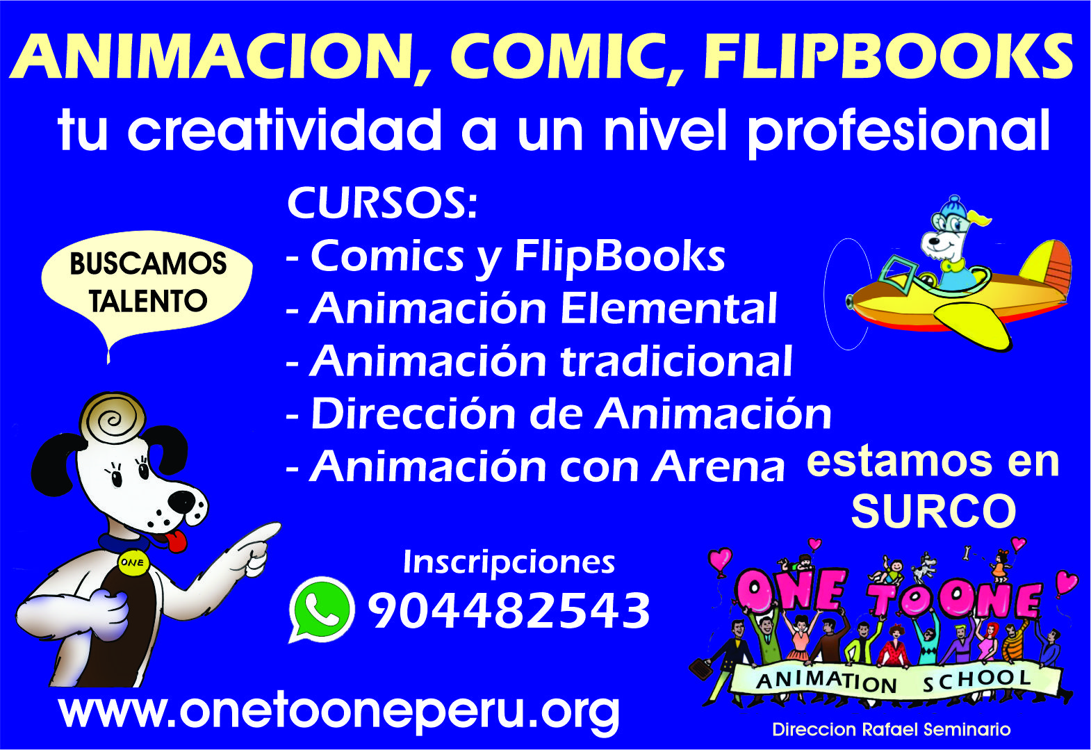 CURSOS: ANIMACION, COMIC, FLIPBOOKS