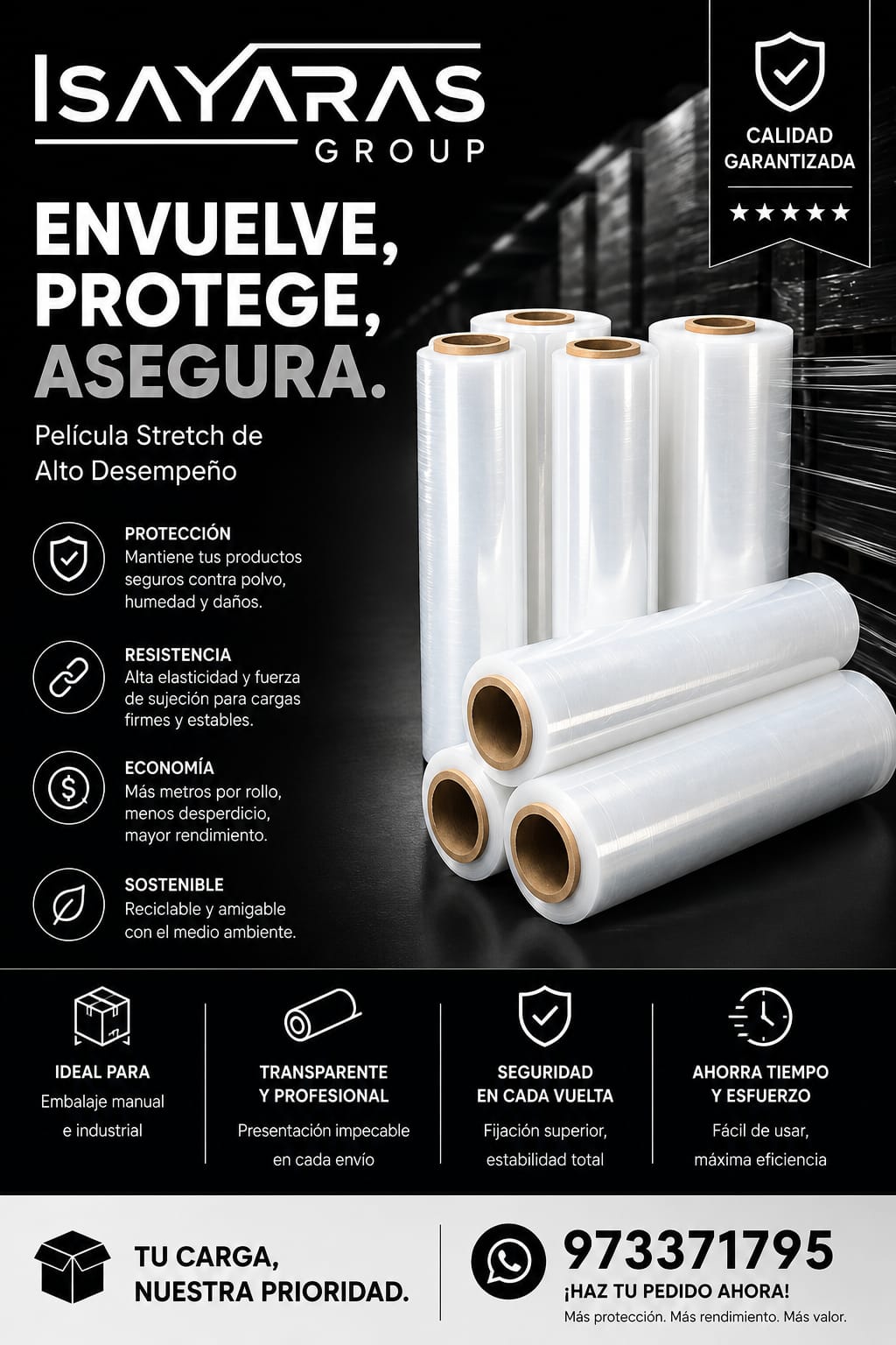 PLASTICO STRETCH FILM TRANSPARENTE