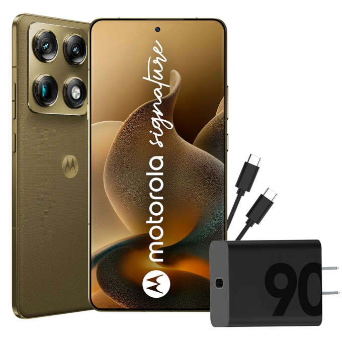 Motorola Signature 5g 1tb Olivo 12gb Ram, Teleobjetivo 50mp, Poled 1.5k 5200 Mah, Certificación Militar, Ip69