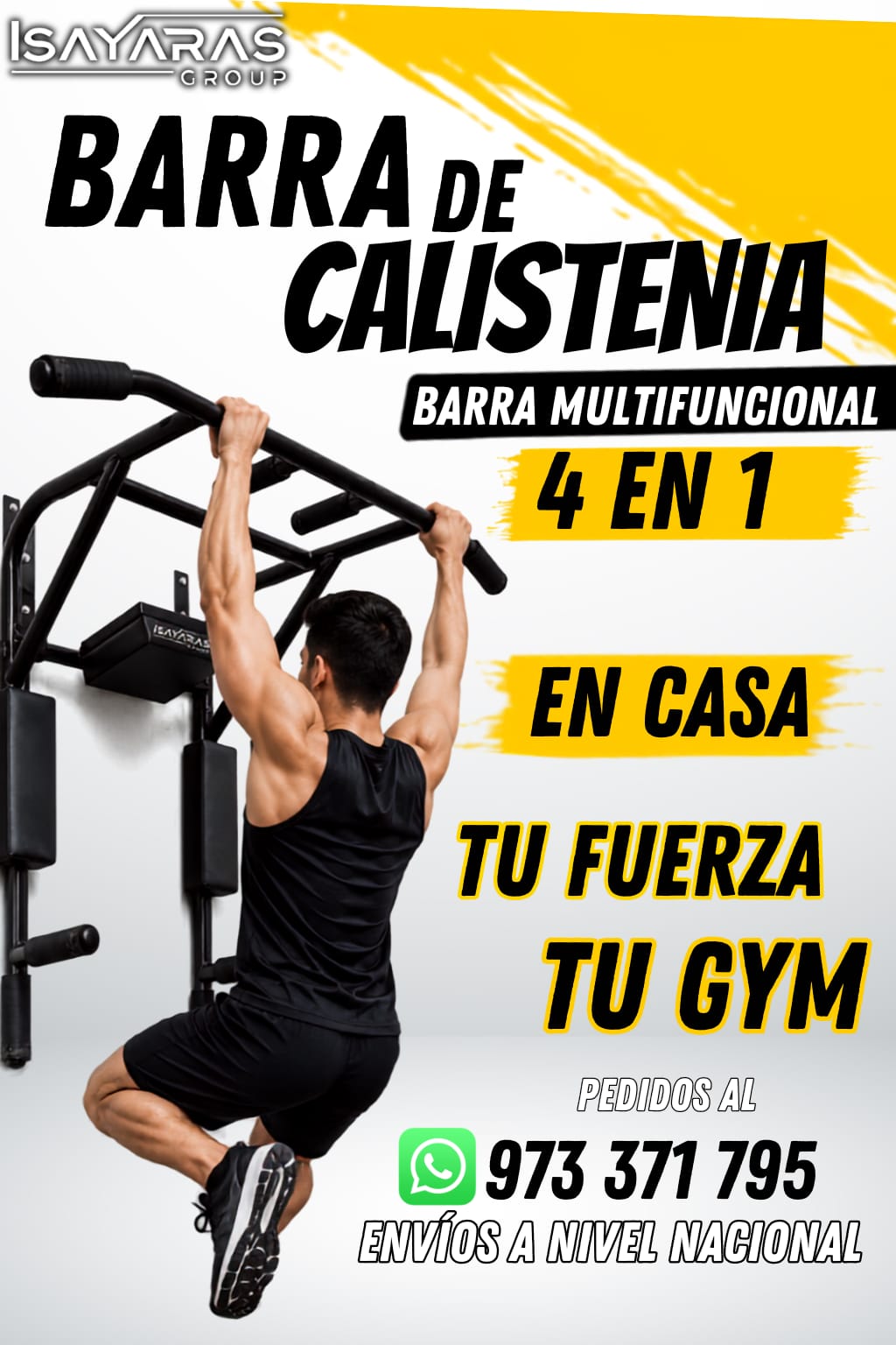 Barra Fija de Dominadas | Entrena Espalda y Brazos en Casa