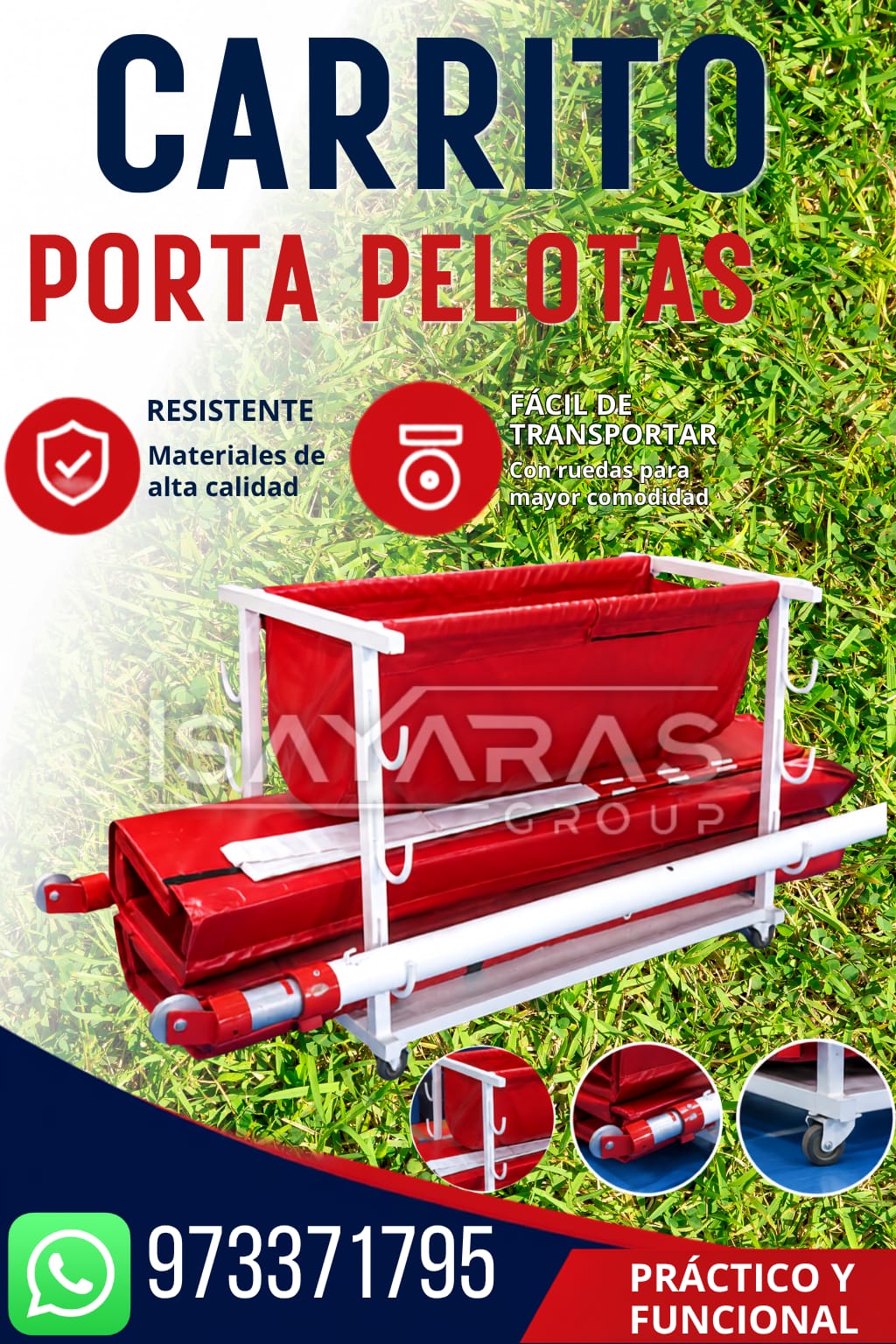 CARRITO PORTA PELOTA- ISAYARAS GROUP