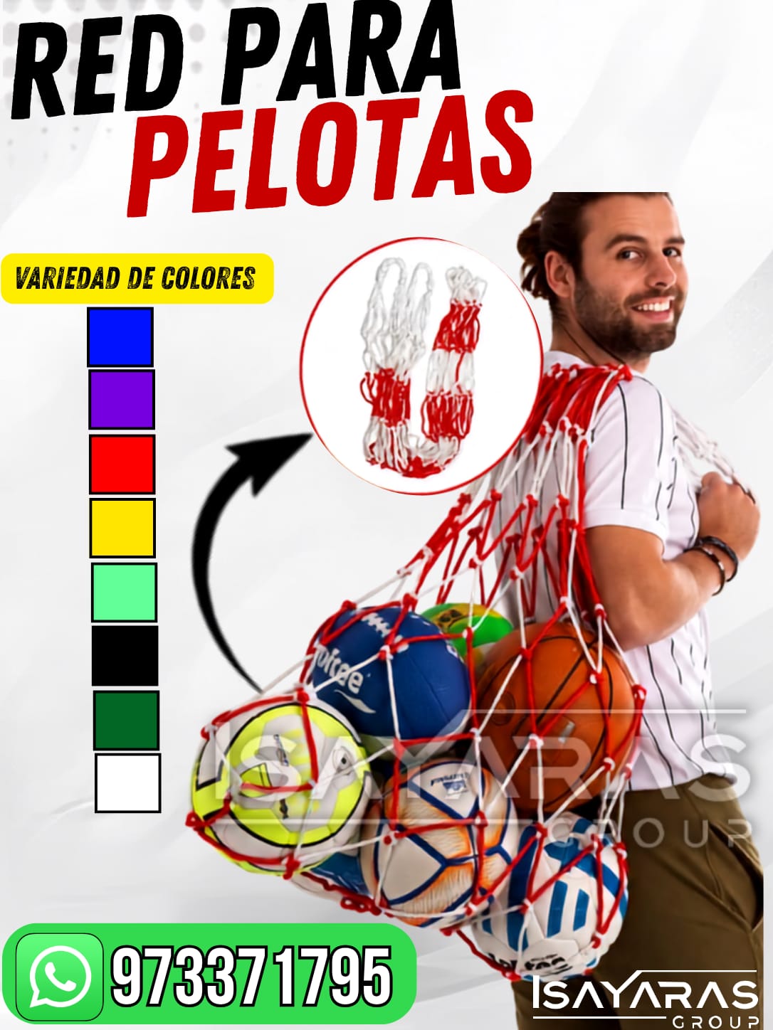 🎒 Red Porta Pelotas — Práctica y Resistente | Isayaras Group