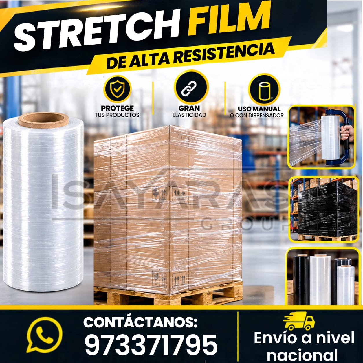 ASEGURA TU CARGA CON STRETCH FILM - ISAYARAS GROUP