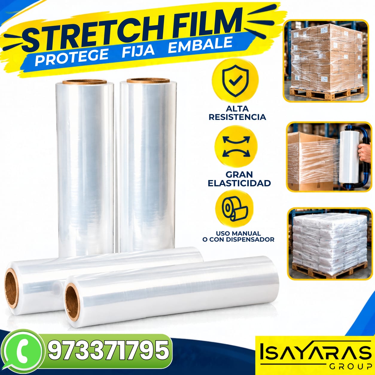 STRETCH FILM - PROTEGE, FIJA Y EMBALA