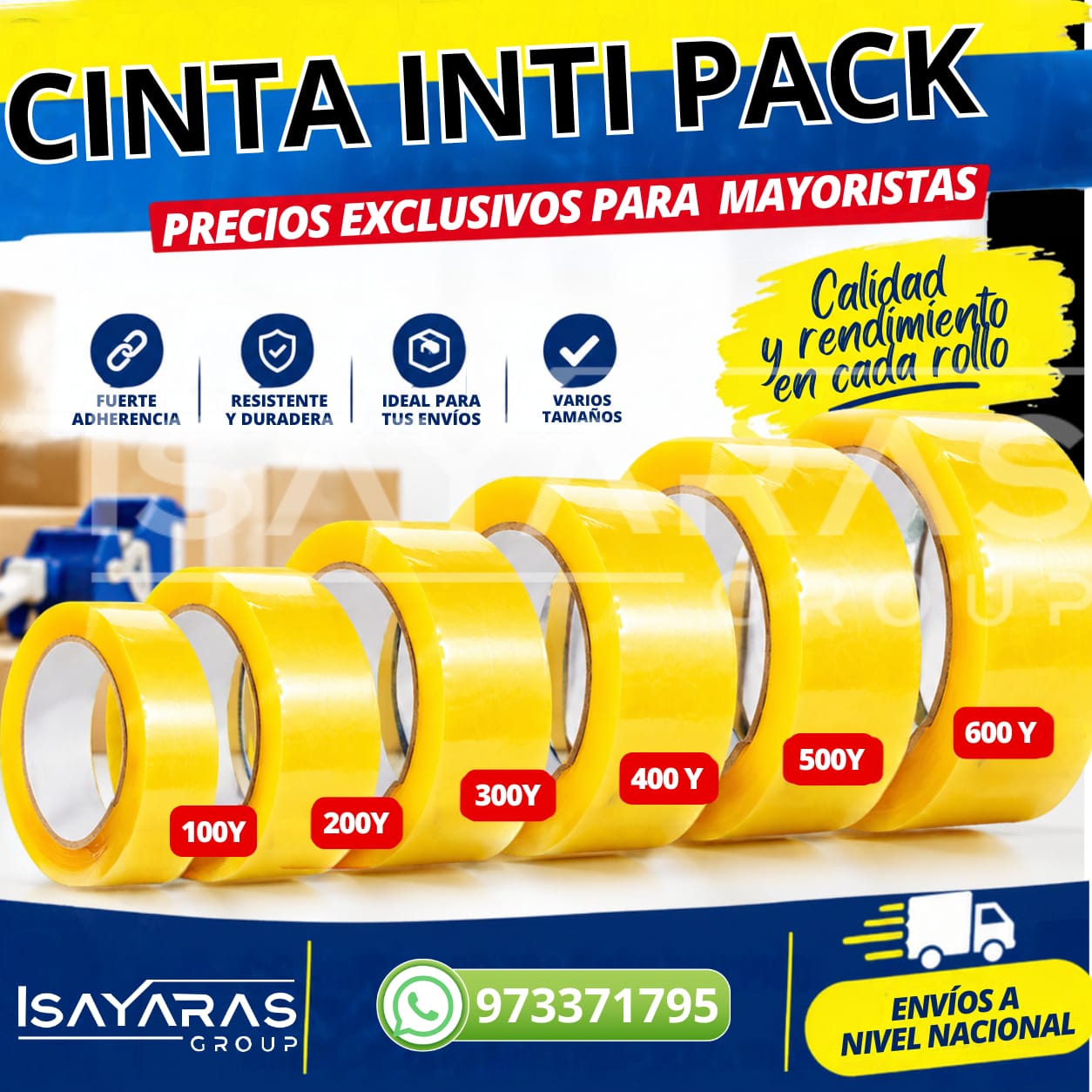 📦 CINTA INTI PACK – CALIDAD Y RENDIMIENTO PARA TU NEGOCIO