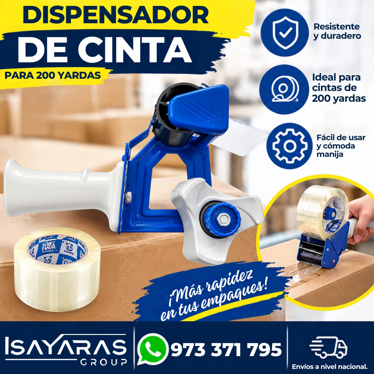 DISPENSADOR DE CINTA – 200 YARDAS