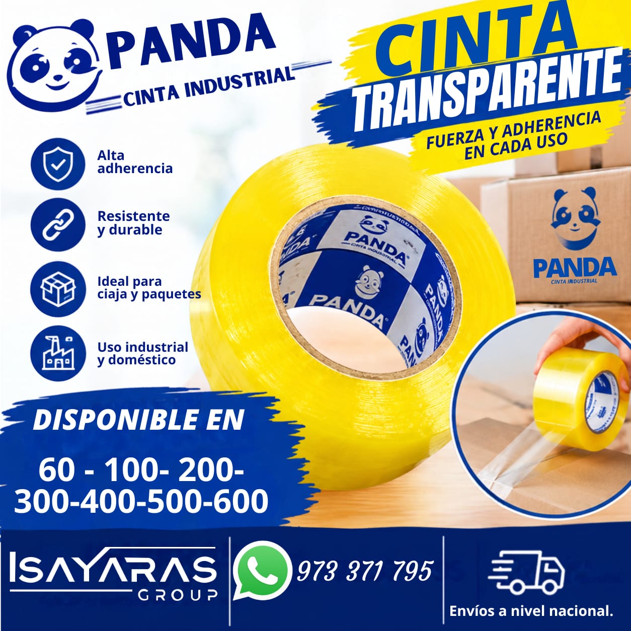 📦 CINTA PANDA TRANSPARENT - isayaras group