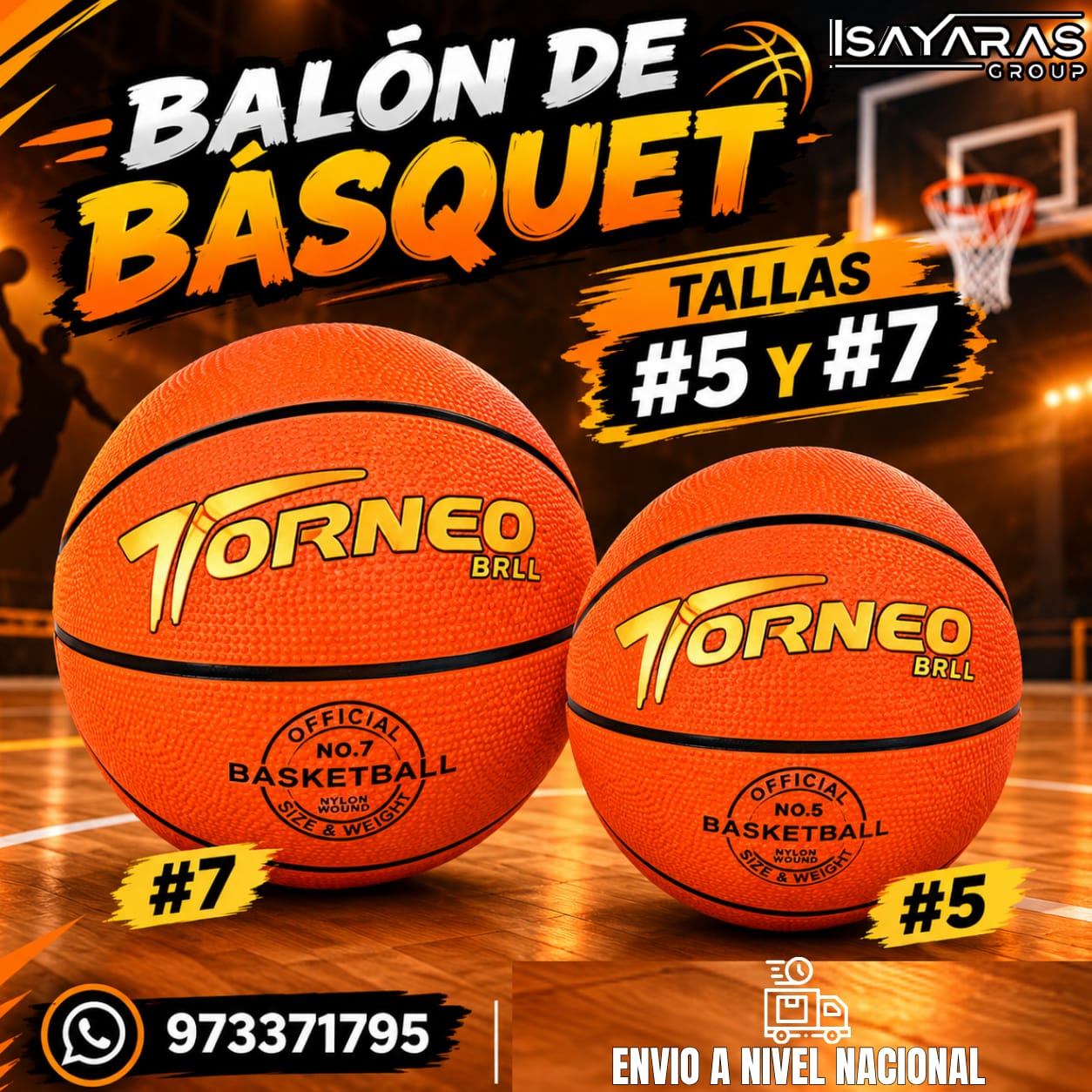 🧡🏀 ¡TU PASIÓN MERECE UN GRAN BALÓN!- TORNEO- ISAYARAS GROUP